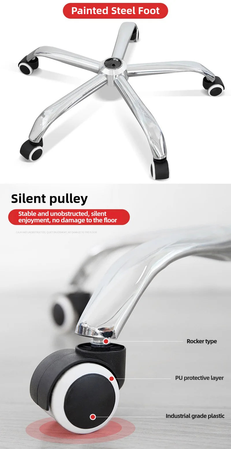 Boss Computerstuhl, Heimbüro, Computersofa, hohe Rückenlehne, PU-Leder, ergonomischer drehbarer Sitz für Zuhause, Arbeitszimmer, Rückenlehne