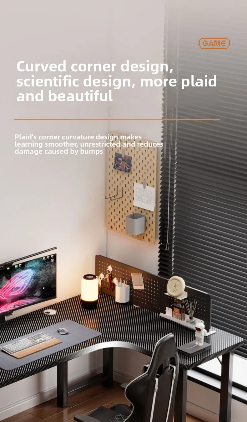 Computertisch Ecktisch für Zuhause, Arbeitstisch, Büro-Schreibtisch, E-Sport