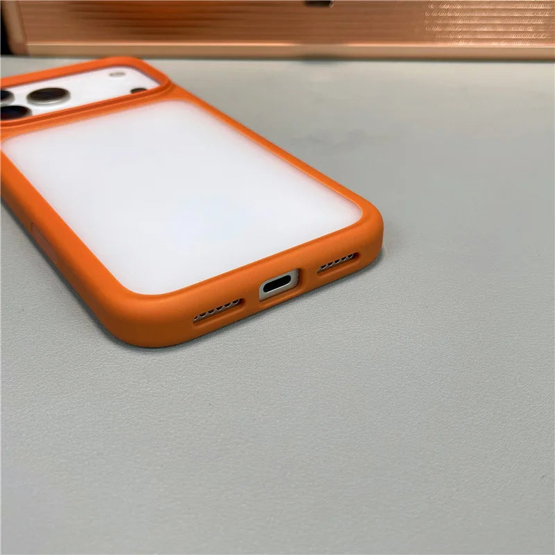 Active Touch Camera Button Matte Hybrid Armor Case For iPhone 17Air 17 17Pro 17Pro Max Lens Protection Shockproof Hard Cover.