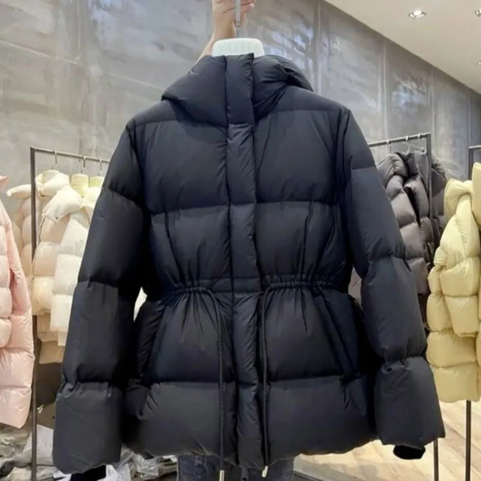 Winter-Design, Gefühl der Taille, Cinching, schlankmachende Baumwolljacke für Damen, neu in modischer, einfacher, dicker, warmer Baumwolljacke