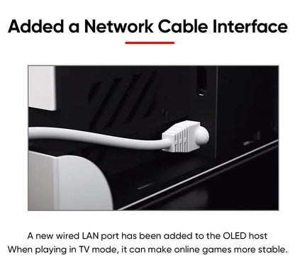 Nintendo Switch OLED Model 7 Inch Screen Joy‑Con Handle Enhanced Audio Adjustable Console Stable TV Mode Video Game.