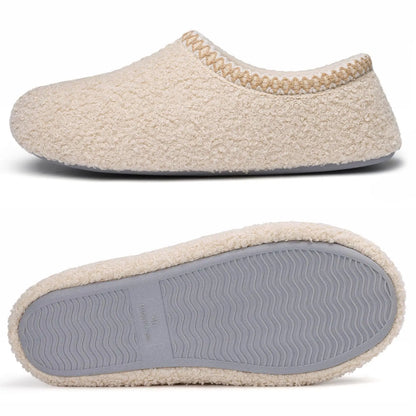 Comwarm Women's Fur Indoor Slippers Polar Fleece Flat Shoes Winter Fuzzy Slippers For Ladies Warm Cozy Shearling House Slippers.