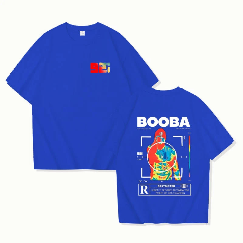 B2O T-shirts Men Fashion BOOBA Printed Short Sleeve T Shirt Women Casual Harajuku Streetwear Tee Tops
