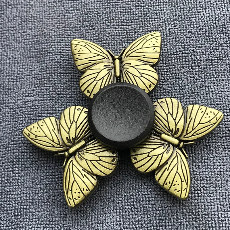 New Bronze Metal Alloy Fidget Spinner R188 Mute Bearing Hand Spinner Fingertip Gyro Stress Relief Toys For Kids Adult.