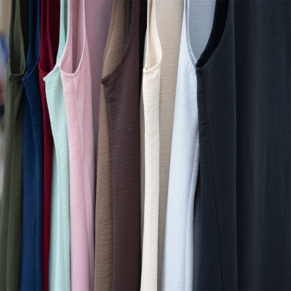 Ramadan Black White Dubai Prayer Clothes Women Turkey Islam Muslim Modest Jersey Under Abaya Dress Kebaya Robe Femme Musulmane.