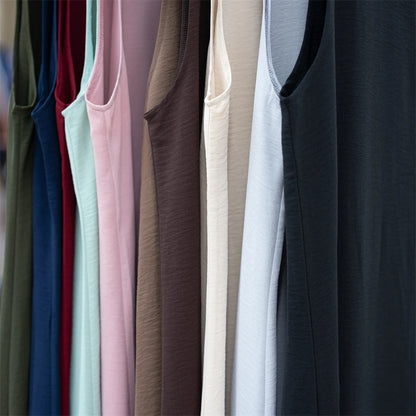 Ramadan Black White Dubai Prayer Clothes Women Turkey Islam Muslim Modest Jersey Under Abaya Dress Kebaya Robe Femme Musulmane.