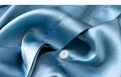 Tajiyane Damen-Langarmshirt aus 93 % Maulbeerseide, 7 % Elasthan, 19 Momme, Satin-Seidenknöpfe, Oberteil, Bluse, Büroarbeit, Chemise Femme