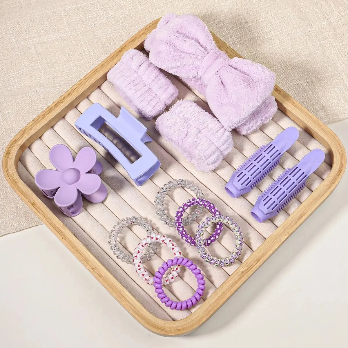 58-Piece Hair Accessories Set Butterfly End Hair Ties Shark Clip Flower Hair Grips Hair Bands Hair Accessories for Women Girls