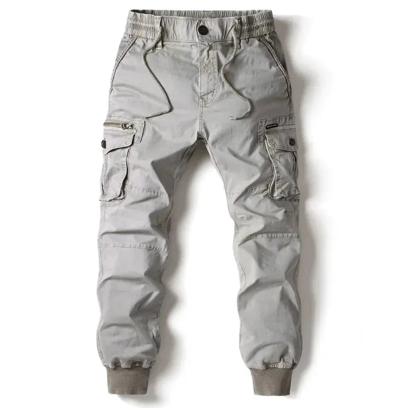 Cargo Pants Men Jogging Casual Pants Cotton Full Length Tactical Military Pants Trousers.