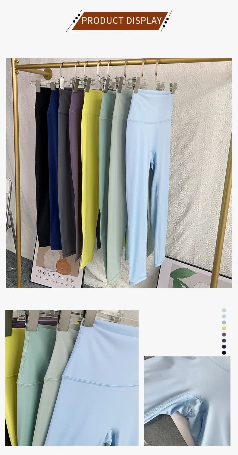 Summer Hot Sale Yoga Leggings High Waist Breathable Quick Drying Yoga Pants Fitness Running Cycling Workout Gym Clothing.