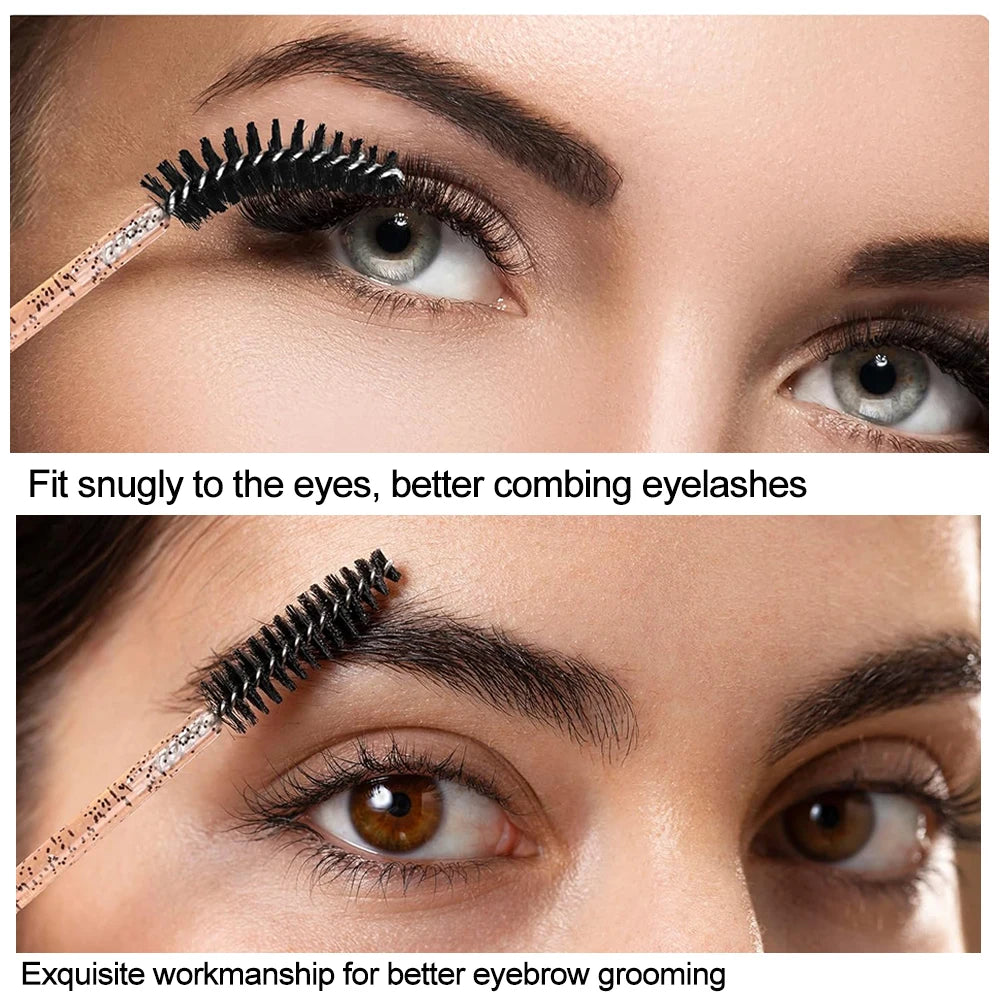 500/1000PCS Eyelashes Brushes Set Wholesaler Disposable Lash Mascara Brush Lashes Extension Eyebrow Wands Applicator Makeup Tool.