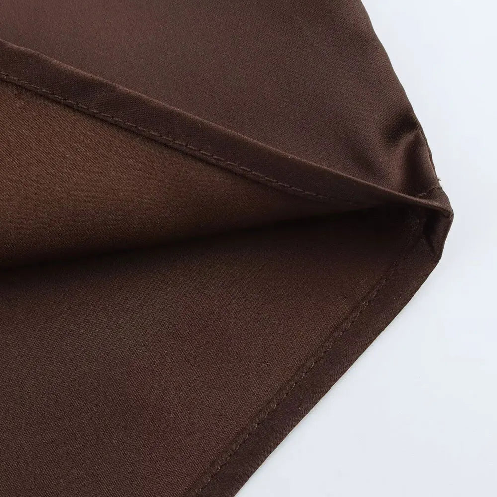 Women's Chic Lapel Collar Blouse Long Sleeve Button-Up Fashion Flowing Top Elegant Female Shirt Office.