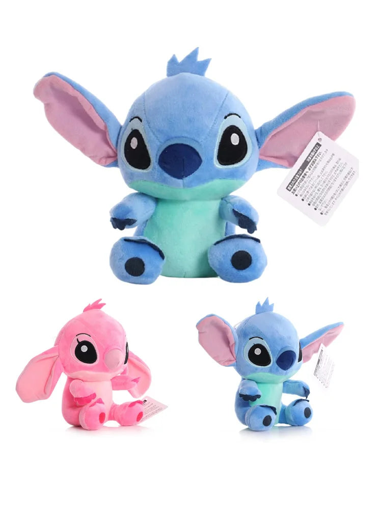 20cm Original Plush Stitch Baby Movie Cartoon Model Doll Children Action Figures Stuffed Toys Pendant Gifts.