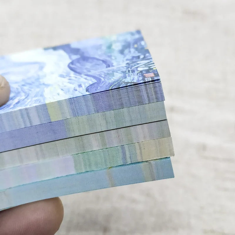 Malerei Memo Pad Monet Van Gogh Keine-klebrige Hinweis Aufkleber Scrapbooking DIY Notizblock Tagebuch Schreibwaren Schule Liefert.