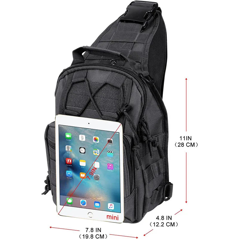 Taktische Brusttasche für Herren, Reiserucksack, Outdoor, Jagd, Camping, Umhängetasche, Umhängetasche, multifunktionale Oxford-Umhängetasche.