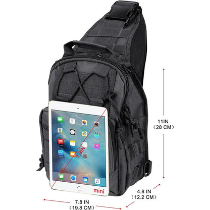 Taktische Brusttasche für Herren, Reiserucksack, Outdoor, Jagd, Camping, Umhängetasche, Umhängetasche, multifunktionale Oxford-Umhängetasche.