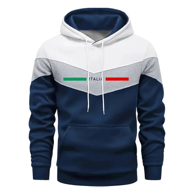 Autumn Winter Men Sporty Jogger Set Hoodies Sweatshirt Casual Urban Fashion Tracksuit Hooded Sweatpants Italy Printed Outfits.