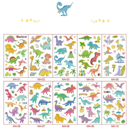 Dinosaurier Dekoration Party Supplies Glas Maske Kuchen Topper Banner PVC Stroh Papa Kreis Geschenktüten Dinosaurier Tier Gefälligkeiten Liefert