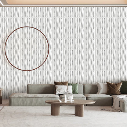 KUUJOJO 12pcs 3D textured wall panel for indoor wall decoration, suitable for living room, hall, bedroom, hotel, office