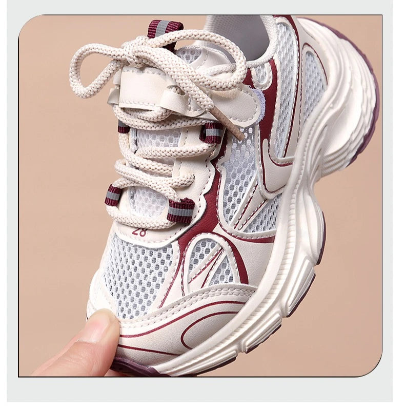 Summer Breathable Mesh Children’s Running Shoes for Boys Girls Non-Slip Soft Sole Toddler Sneakers School Outdoor Play Footwear.