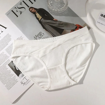 Soft Breathable and Stylish Maternity Underwear Low Waist Cotton Panties Designed for Pregnant Women Comfort Maternity Clothings.