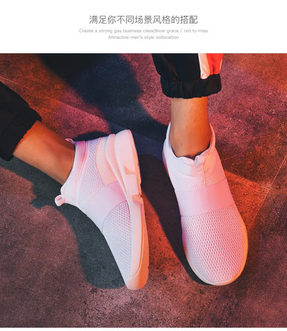 Men Shoes New Loafers Comfortable Fashion Mesh Man Casual Sneakers Couple Shoes Lightweight Non-slip Walking Footwear Size 48.