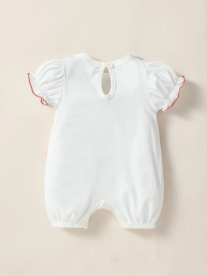 One Piece of Clothing Baby Gilrs Summer For Newborn Item Cartoon Cute Romper 0-1Y Casual Daily Wear Fashion Jumpsuit.