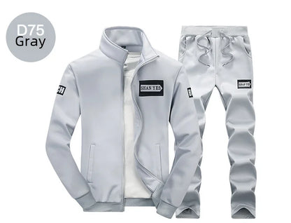 Casual Sports Suit Men's Spring Autumn Korean Style Trendy Running Clothes Sweatshirt Jacket Combinations Men's Wear Clothing.