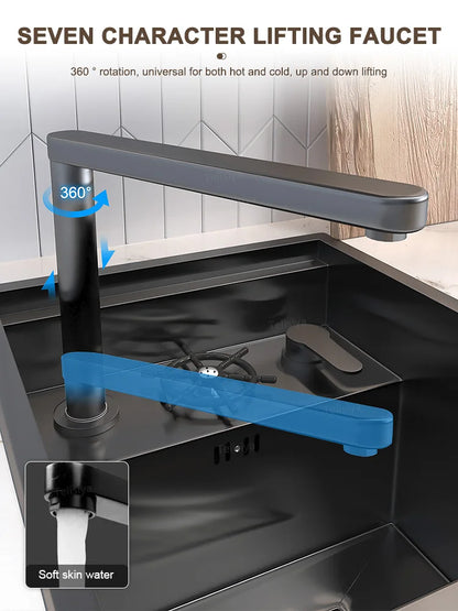 Versteckte Waschbecken aus Edelstahl, Küchenspüle, Bar, kleiner Einzelschlitz mit Deckel, Waschbecken, Balkon, Garten, Wohnmobil