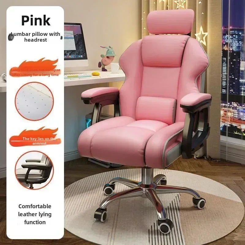 Bequemer Büro-Computerstuhl, universitätsschlafsaal, Schlafzimmer, Wohnzimmer, Spiel, Live-Streaming-Stuhl mit verstellbarer Rückenlehne
