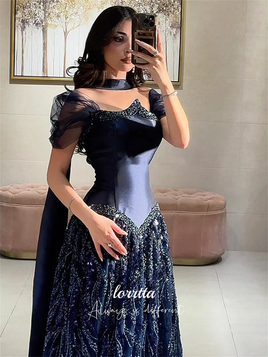 Loretta Maßgeschneidertes Kleid für besondere Anlässe, luxuriöses Abendkleid 2025, glückliche Abendkleider, Ballkleider فسات Mustaة