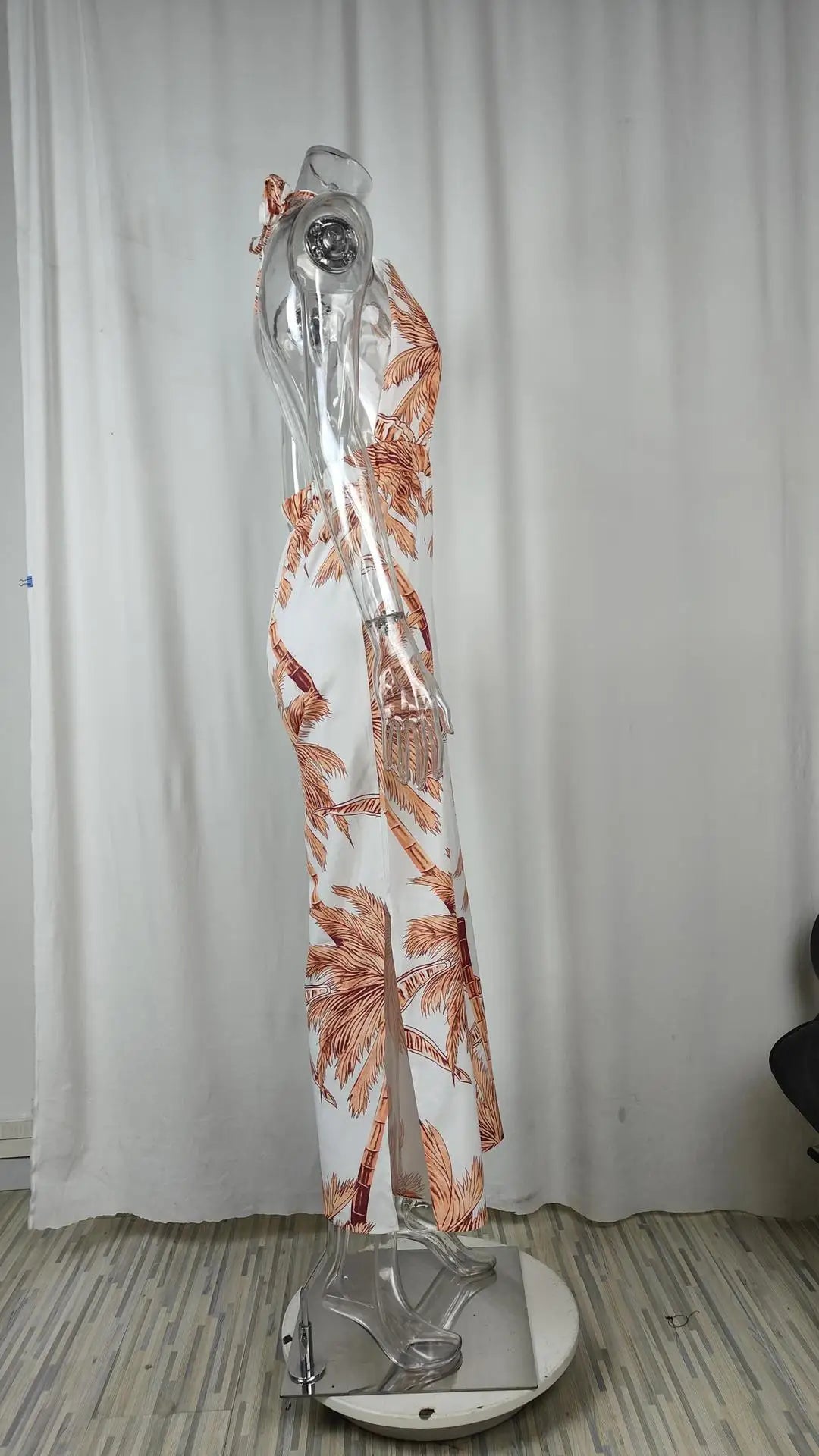 Elegant Two Piece Outfits For Women 2025 Sexy V-Neck Strap Backless Lace-up Slim Crop Top & Wide Leg Pants Sets Summer Lady Suit