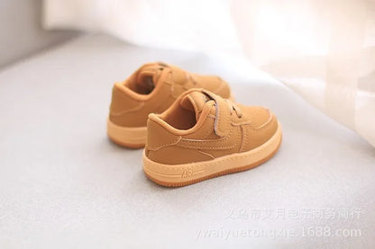 Children Sneakers Boys Girls Leather Low-Top Board Shoes Students Soft Bottom Footwear Kids Running Shoes Baby Casual Footwear.