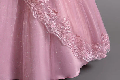 Neue wunderschöne Mädchen Party kleid Eröffnungs feier Kleidung Halloween Performance Tanz Prinzessin Rock 4-12t Weihnachts kleid