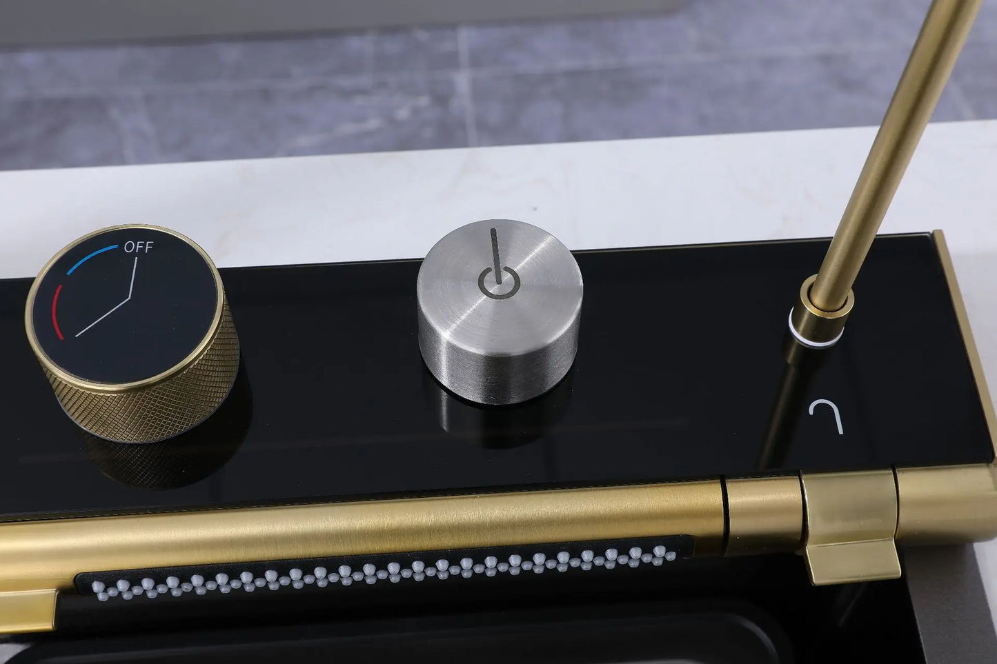 Golden Household Stainless Steel Waterfall Kitchen Sink MultiFunction Wash Vegetable and Dish Countertop Basin Large Single Slot