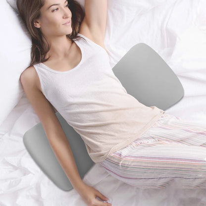 Lumbar Support Pillow for Sleeping Memory Foam Back Lumbar Pillow For Sleeping In Bed Waist Support Lower Back Pain Relief.