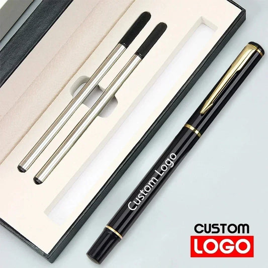 Geschenkbox-Set, Geschäftswerbung, neutraler Stift, individuelles Logo, Büro, Metall, Unterschriftenstift, Studenten-Briefpapier, Großhandel, gravierter Name.