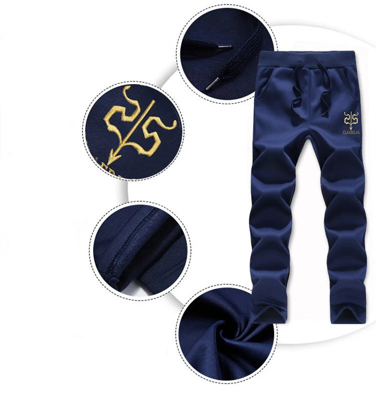 FGKKS 2023 Fashion Sports Men Sets Printed Hoodies Sweatshirt+Sweatpants Suit Mens 2 Pieces Sets Slim Tracksuit Male.