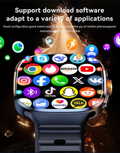 New M99 5G Cellular Version Smartwatch 2.4inch Amoled Larger Screen Android Smart Watch With Rotary Camera Sim Card Slot WIFI