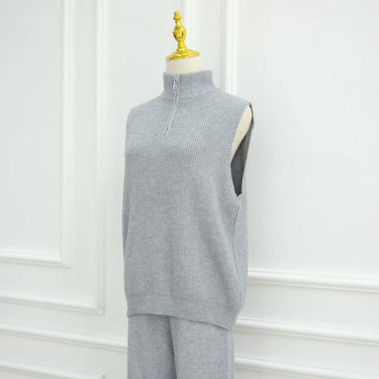 Winter Thicken 3 Piece Muslim Sets for Women Knit Tops Pants Islamic Outfit Sweater Dress Dubai Abaya Kaftan Musulmane Ensembles