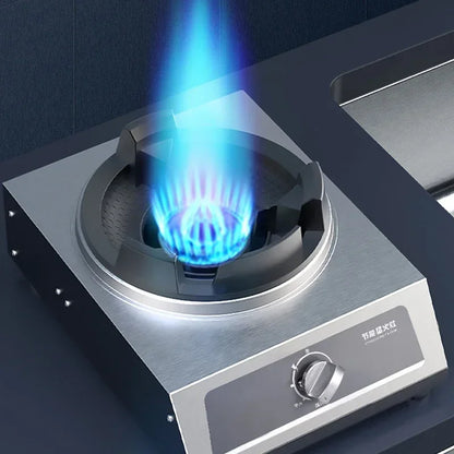 Furious Fire Stove Commercial Single Stove Liquefied Gas Stove Stir-frying High pressure stove stainless steel desktop gas stove.