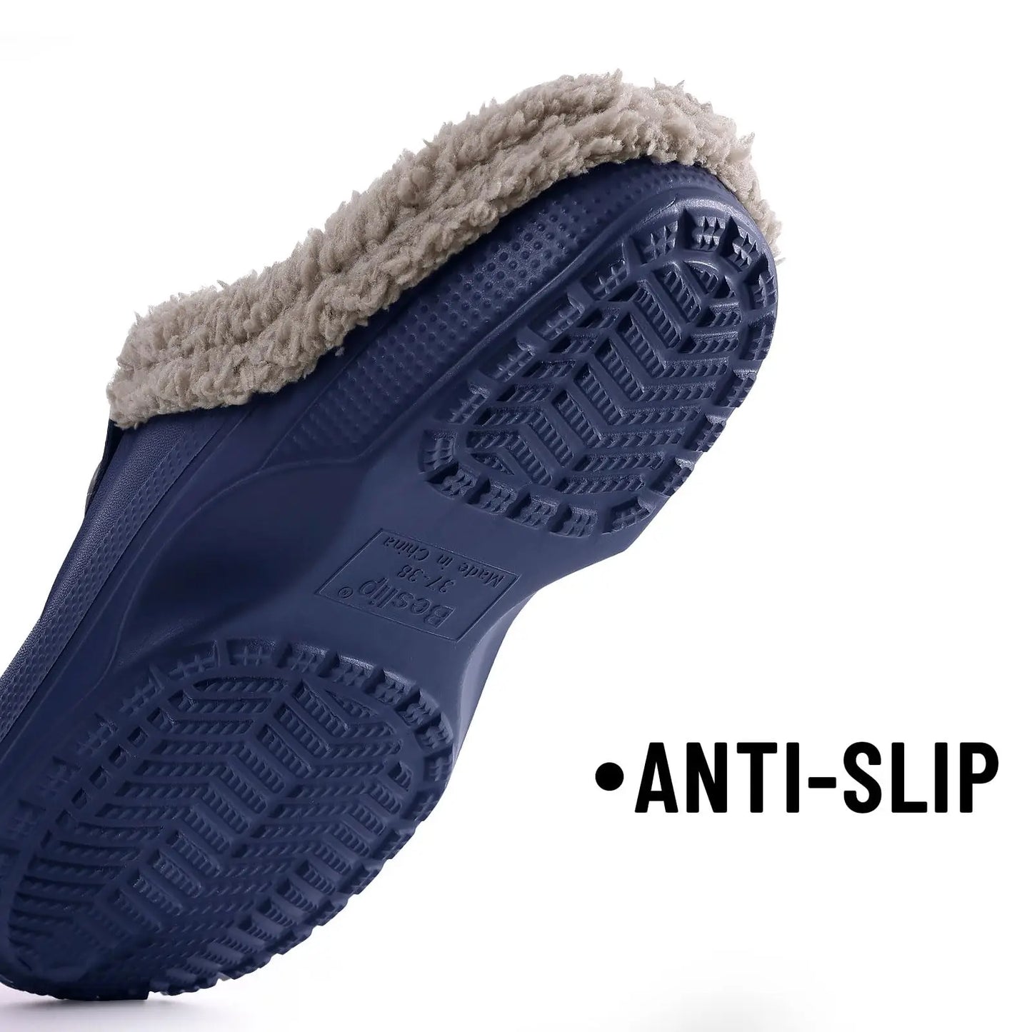 Fashion Men Cotton Slippers Winter Women Men Short Plush Slippers Casual Waterproof Garden Men Shoes New Fur Furry Cotton Shoes