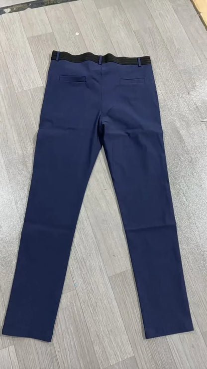 Men's Casual Breathable Cotton Long Pants All Season Versatile Business Style Comfortable Fit Youth Fashionable Loose Fit.