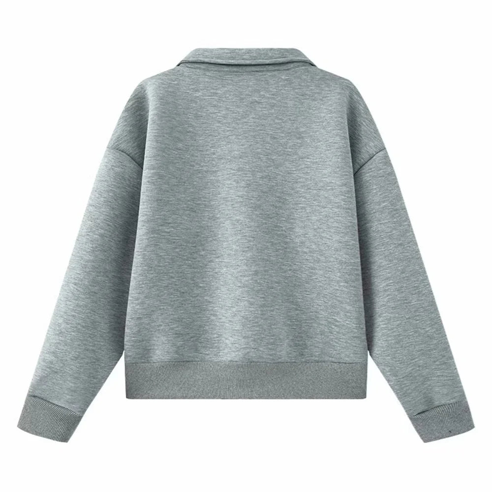 UNIZERA Damen-Pilotenjacke mit Kragen, Reißverschlusstasche, Dekoration, Frühling, neue lässige Damenbekleidung.