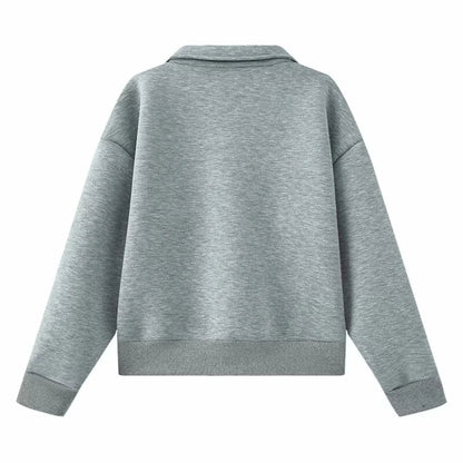 UNIZERA Damen-Pilotenjacke mit Kragen, Reißverschlusstasche, Dekoration, Frühling, neue lässige Damenbekleidung.