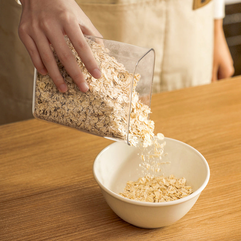 Sealed Plastic Food Storage Box Cereal Candy Dried Jars with Lid Fridge StorageTank Containers Household Items Kitchen Organizer.