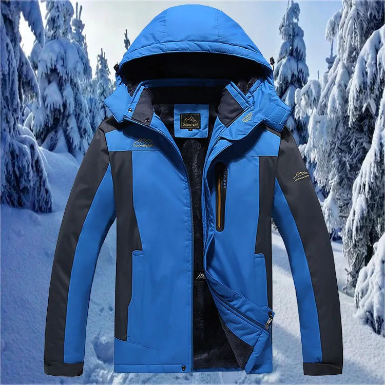 Fall and winter new men's quick-drying jacket, oversized loose-fit model, padded thick warm jacket..