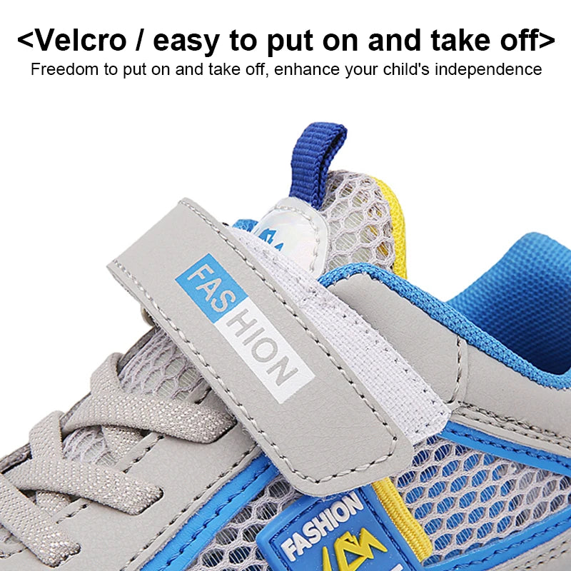 4 Color Kids' Breathable Mesh Sneakers Non-Slip School Sports Shoes for Boys Girls Lightweight Casual Walking Shoes.