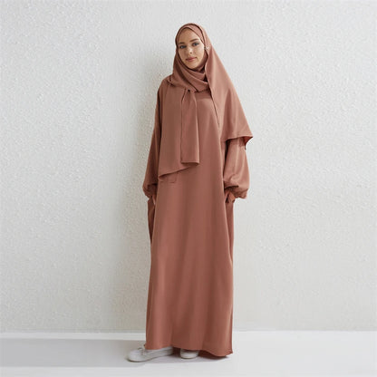 Muslim Abaya Prayer Dress Islamic Clothing Women.