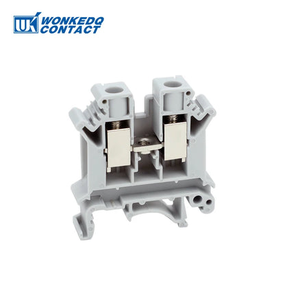 10 Stück UK 10N DIN-Schienenklemmenblock mit Schraubenzug, 10 mm Kabelstecker, mehrfarbig, Universaldraht, elektrischer Steckverbinder UK10N.